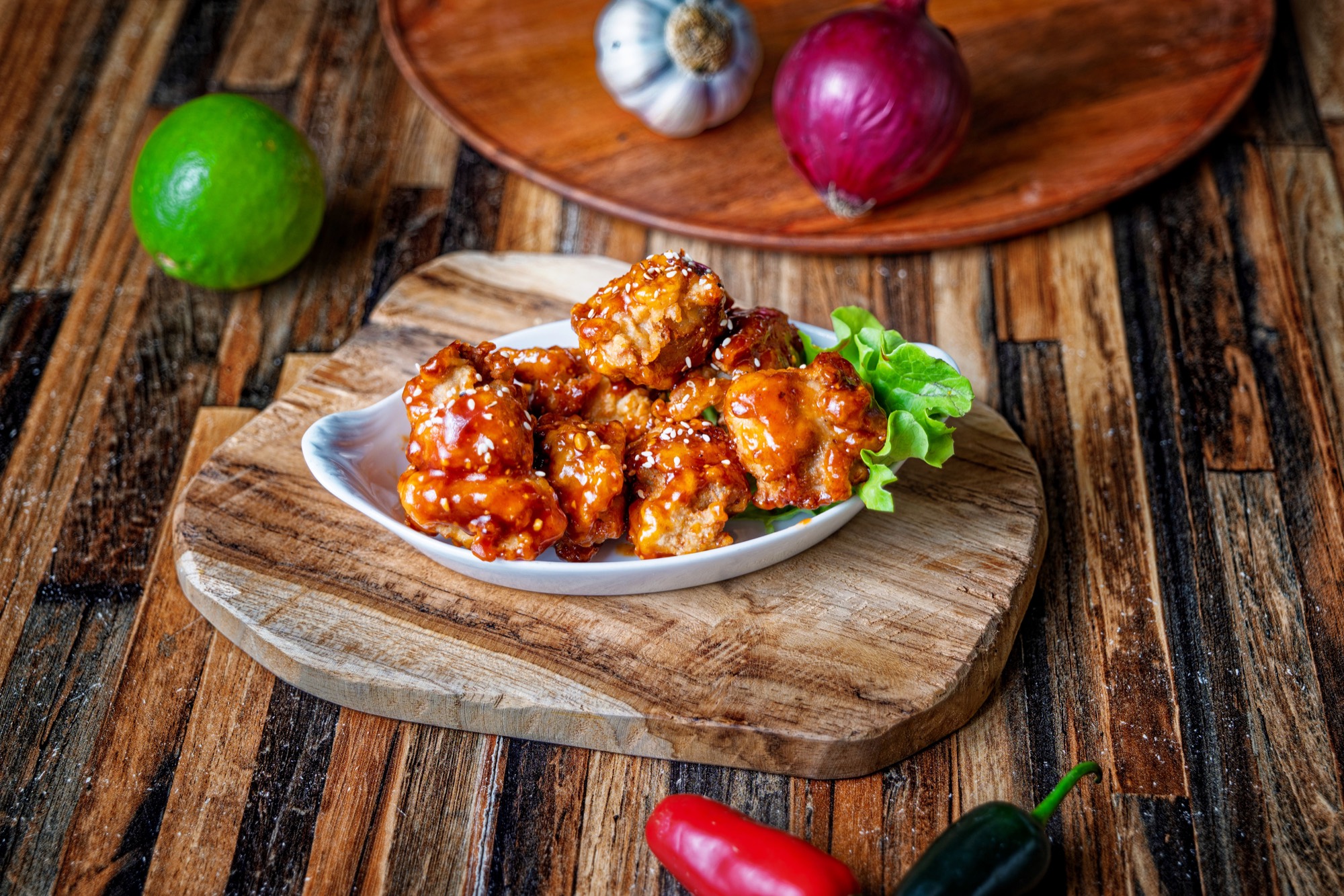 Poulet frit coréen — Chikin au restaurant Le Séoul